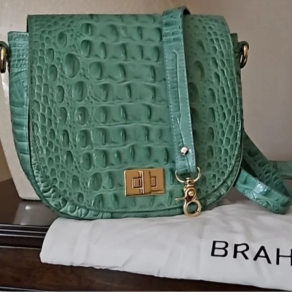 Brahmin Teal/Aqua Crossbody Bag - Picture 4 of 7